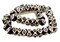 The Bead Chest Batik Bone Beads - Full Strand of Fair Trade African Beads (Faceted, Eye Design)